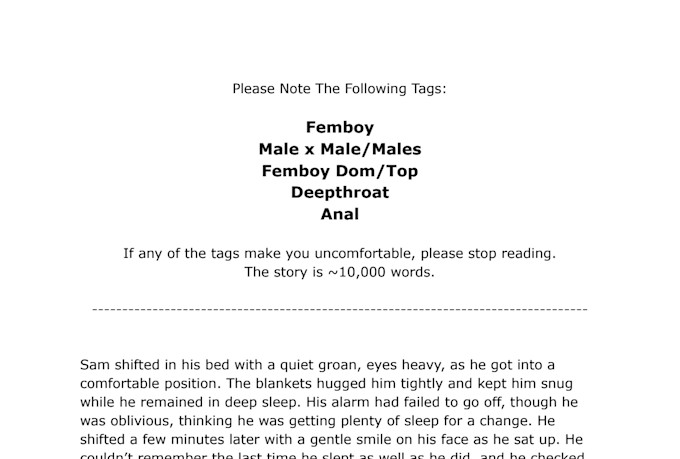 create an erotica story personalized for you